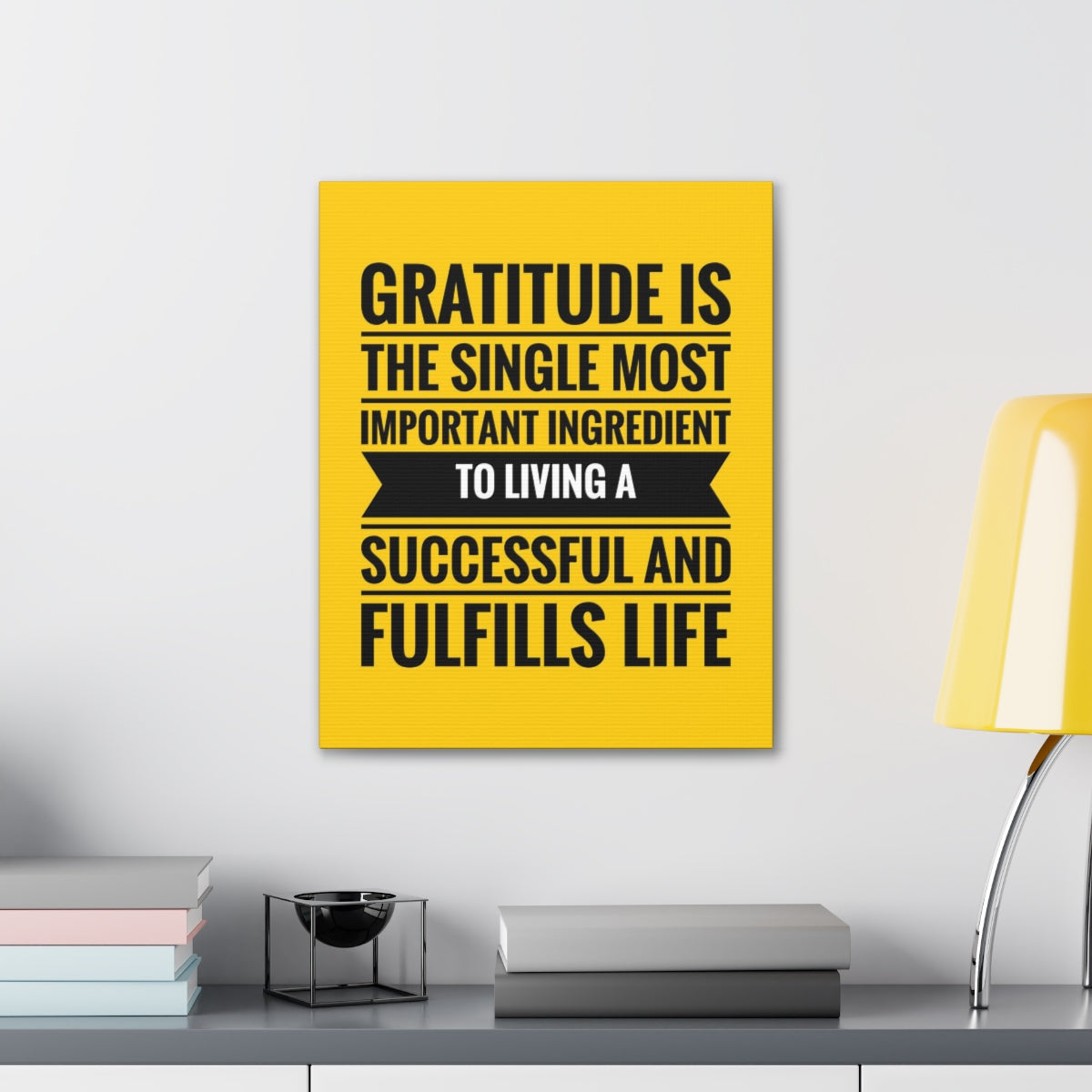 Scripture Walls Inspirational Wall Art Gratitude Is Important Ingredient Motivation Wall Decor for Home Office Gym Inspiring Success Quote Print Ready to Hang Unframed-Express Your Love Gifts
