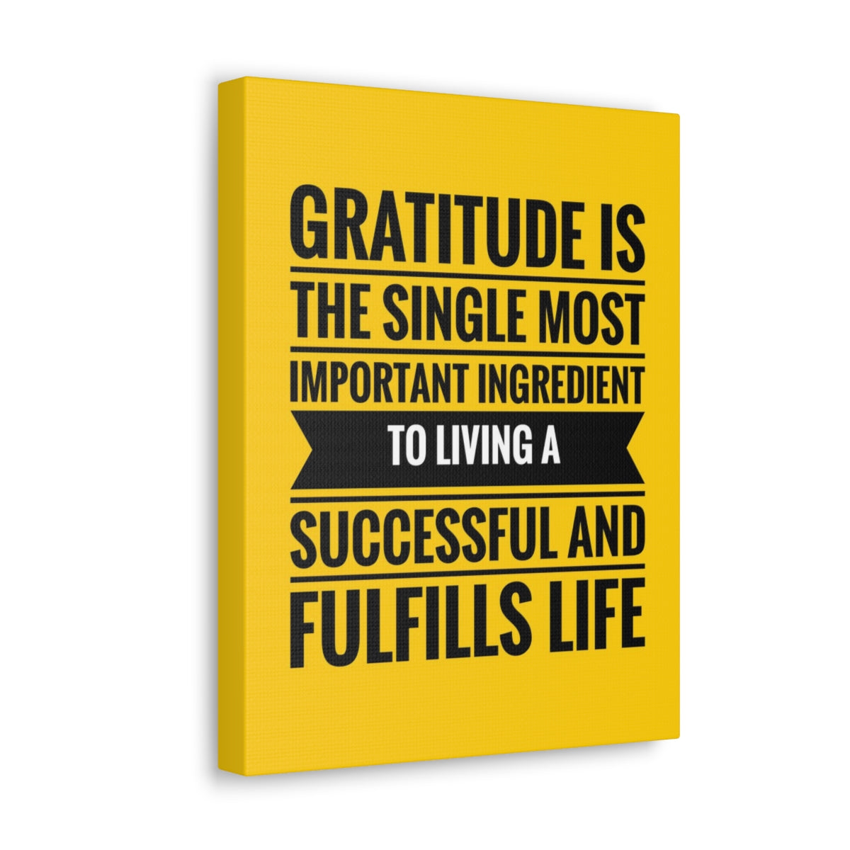 Scripture Walls Inspirational Wall Art Gratitude Is Important Ingredient Motivation Wall Decor for Home Office Gym Inspiring Success Quote Print Ready to Hang Unframed-Express Your Love Gifts