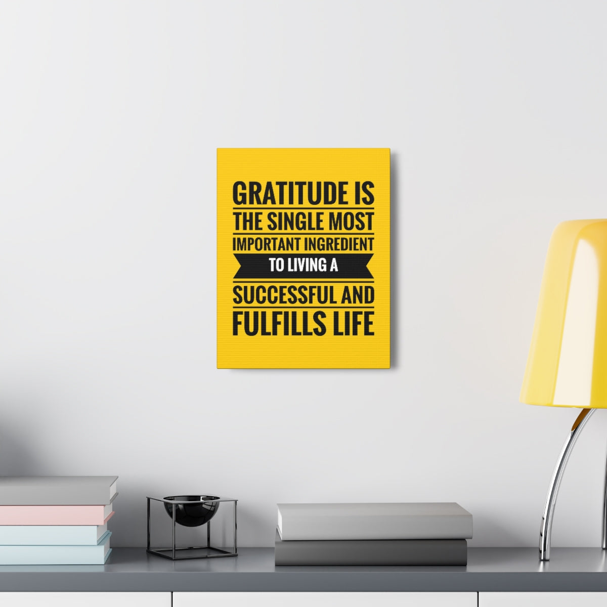 Scripture Walls Inspirational Wall Art Gratitude Is Important Ingredient Motivation Wall Decor for Home Office Gym Inspiring Success Quote Print Ready to Hang Unframed-Express Your Love Gifts