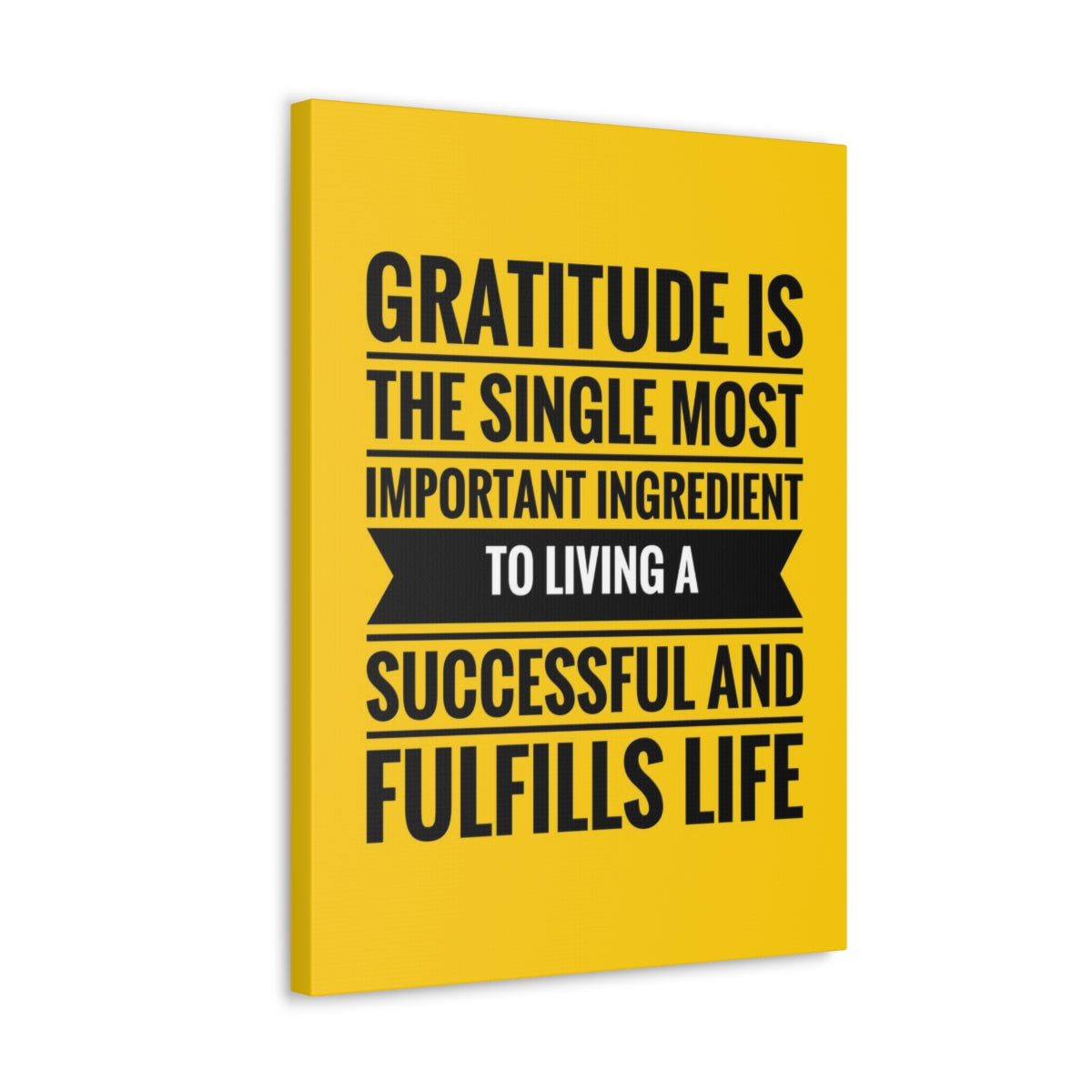 Scripture Walls Inspirational Wall Art Gratitude Is Important Ingredient Motivation Wall Decor for Home Office Gym Inspiring Success Quote Print Ready to Hang Unframed-Express Your Love Gifts