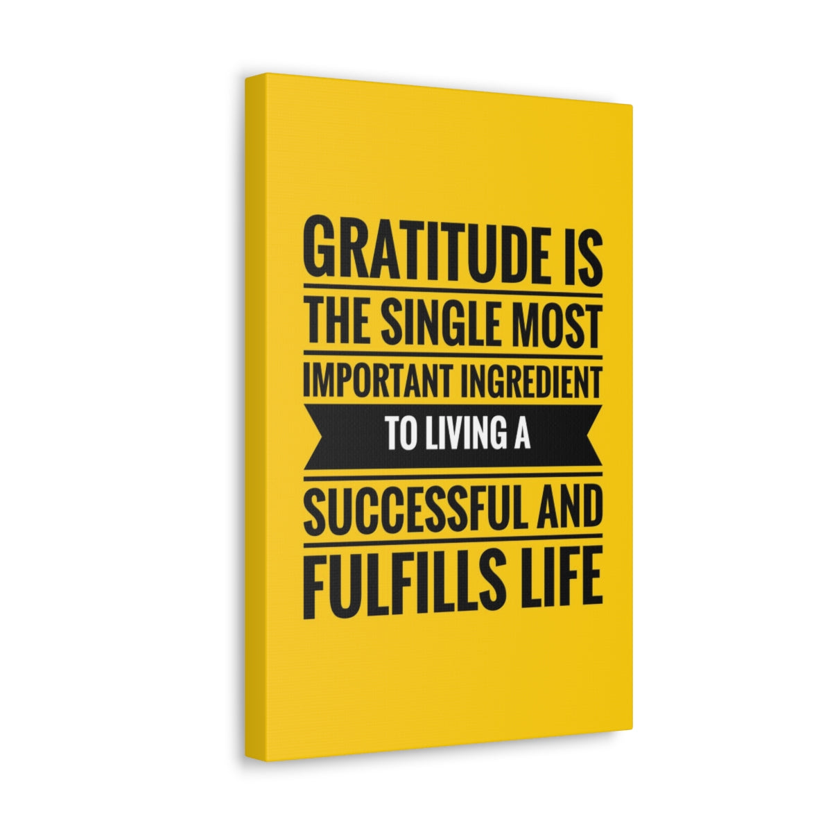 Scripture Walls Inspirational Wall Art Gratitude Is Important Ingredient Motivation Wall Decor for Home Office Gym Inspiring Success Quote Print Ready to Hang Unframed-Express Your Love Gifts