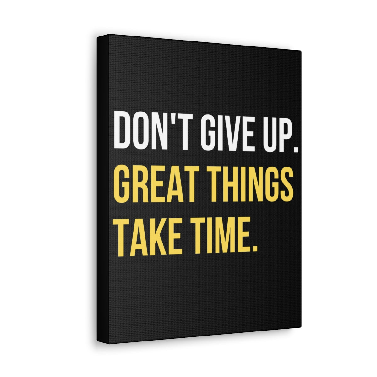 Scripture Walls Inspirational Wall Art Great Things Take Time Plain Motivation Wall Decor for Home Office Gym Inspiring Success Quote Print Ready to Hang Unframed-Express Your Love Gifts