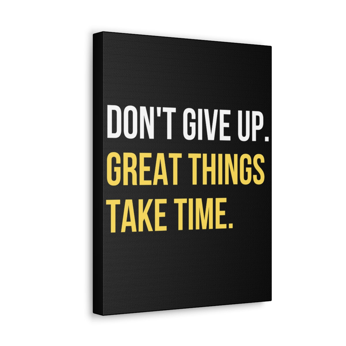 Scripture Walls Inspirational Wall Art Great Things Take Time Plain Motivation Wall Decor for Home Office Gym Inspiring Success Quote Print Ready to Hang Unframed-Express Your Love Gifts