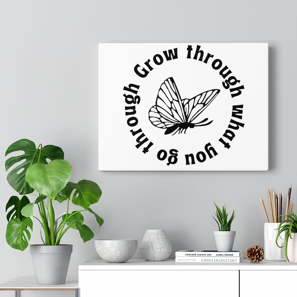 Scripture Walls Inspirational Wall Art Grow Through Wall Art Motivation Wall Decor for Home Office Gym Inspiring Success Quote Print Ready to Hang Unframed-Express Your Love Gifts