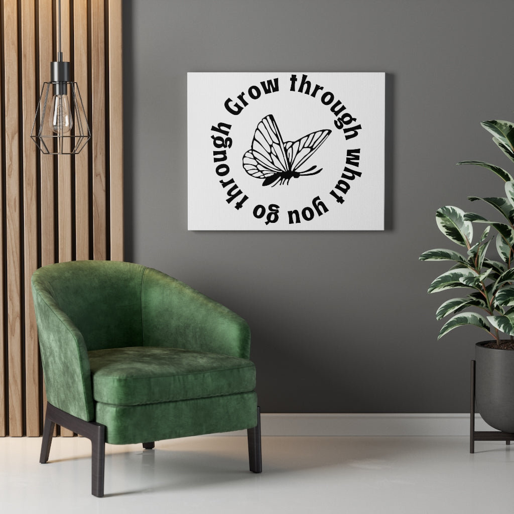 Scripture Walls Inspirational Wall Art Grow Through Wall Art Motivation Wall Decor for Home Office Gym Inspiring Success Quote Print Ready to Hang Unframed-Express Your Love Gifts