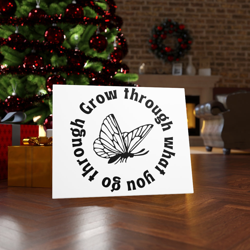 Scripture Walls Inspirational Wall Art Grow Through Wall Art Motivation Wall Decor for Home Office Gym Inspiring Success Quote Print Ready to Hang Unframed-Express Your Love Gifts