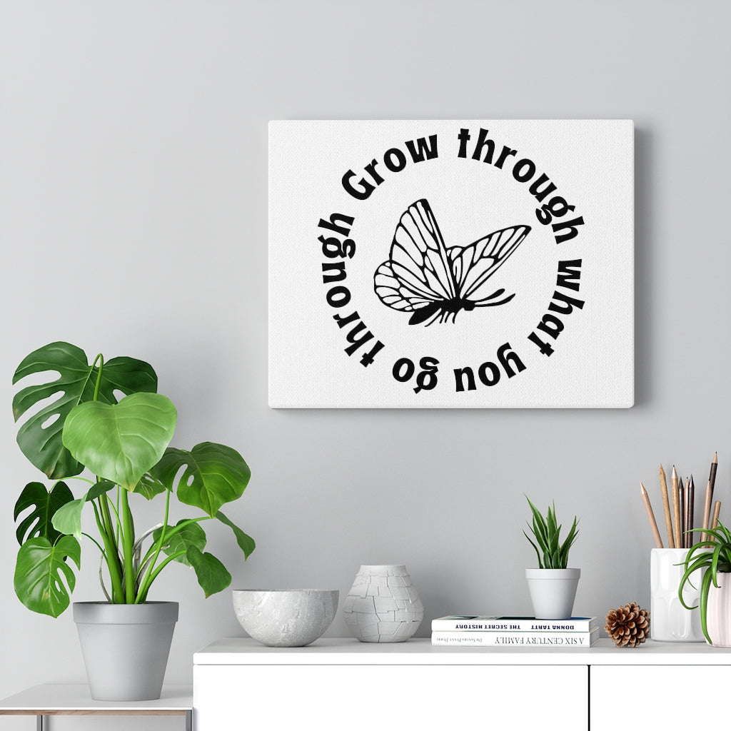 Scripture Walls Inspirational Wall Art Grow Through Wall Art Motivation Wall Decor for Home Office Gym Inspiring Success Quote Print Ready to Hang Unframed-Express Your Love Gifts