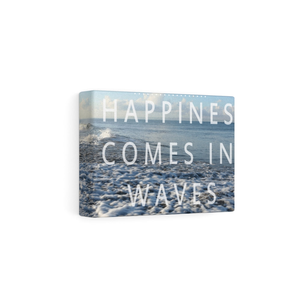 Scripture Walls Inspirational Wall Art Happiness Comes In Waves Motivational Print Ready to Hang Artwork Unframed-Express Your Love Gifts