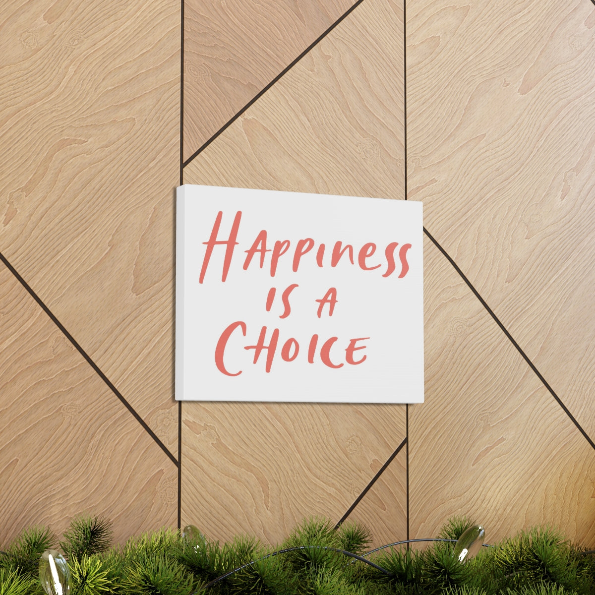 Scripture Walls Inspirational Wall Art Happiness Is A Choice Red Motivation Wall Decor for Home Office Gym Inspiring Success Quote Print Ready to Hang Unframed-Express Your Love Gifts