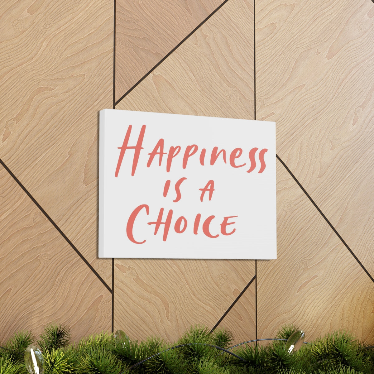 Scripture Walls Inspirational Wall Art Happiness Is A Choice Red Motivation Wall Decor for Home Office Gym Inspiring Success Quote Print Ready to Hang Unframed-Express Your Love Gifts
