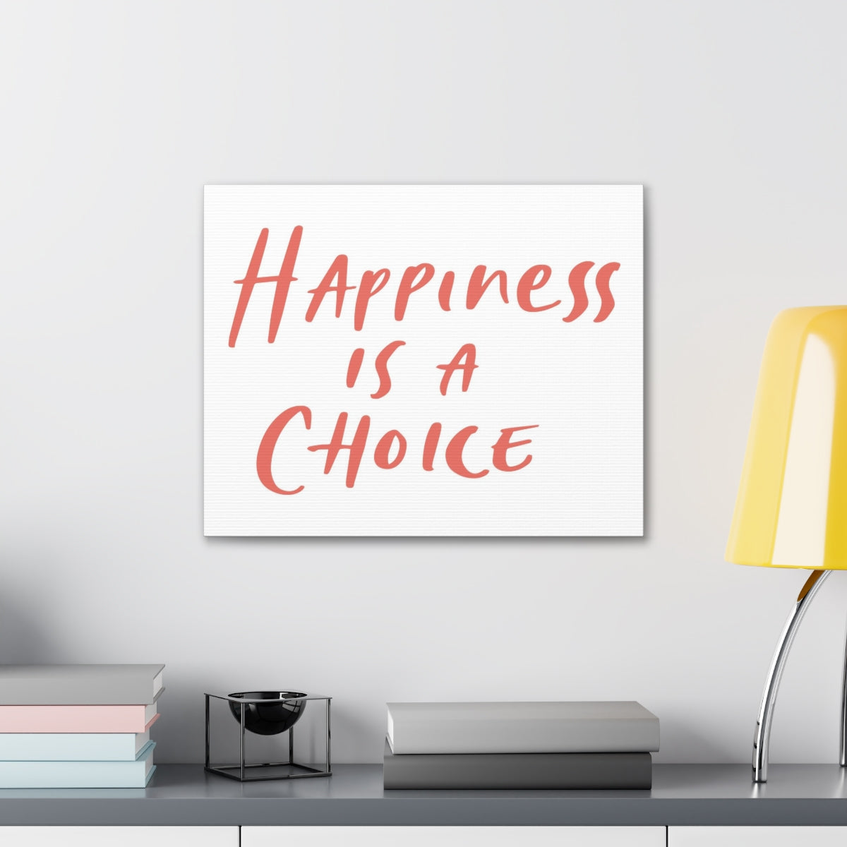 Scripture Walls Inspirational Wall Art Happiness Is A Choice Red Motivation Wall Decor for Home Office Gym Inspiring Success Quote Print Ready to Hang Unframed-Express Your Love Gifts