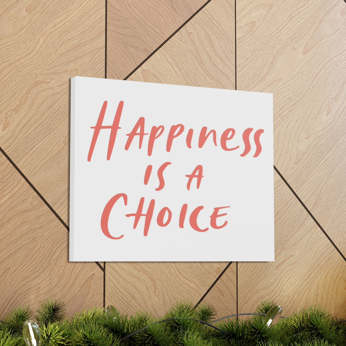 Scripture Walls Inspirational Wall Art Happiness Is A Choice Red Motivation Wall Decor for Home Office Gym Inspiring Success Quote Print Ready to Hang Unframed-Express Your Love Gifts
