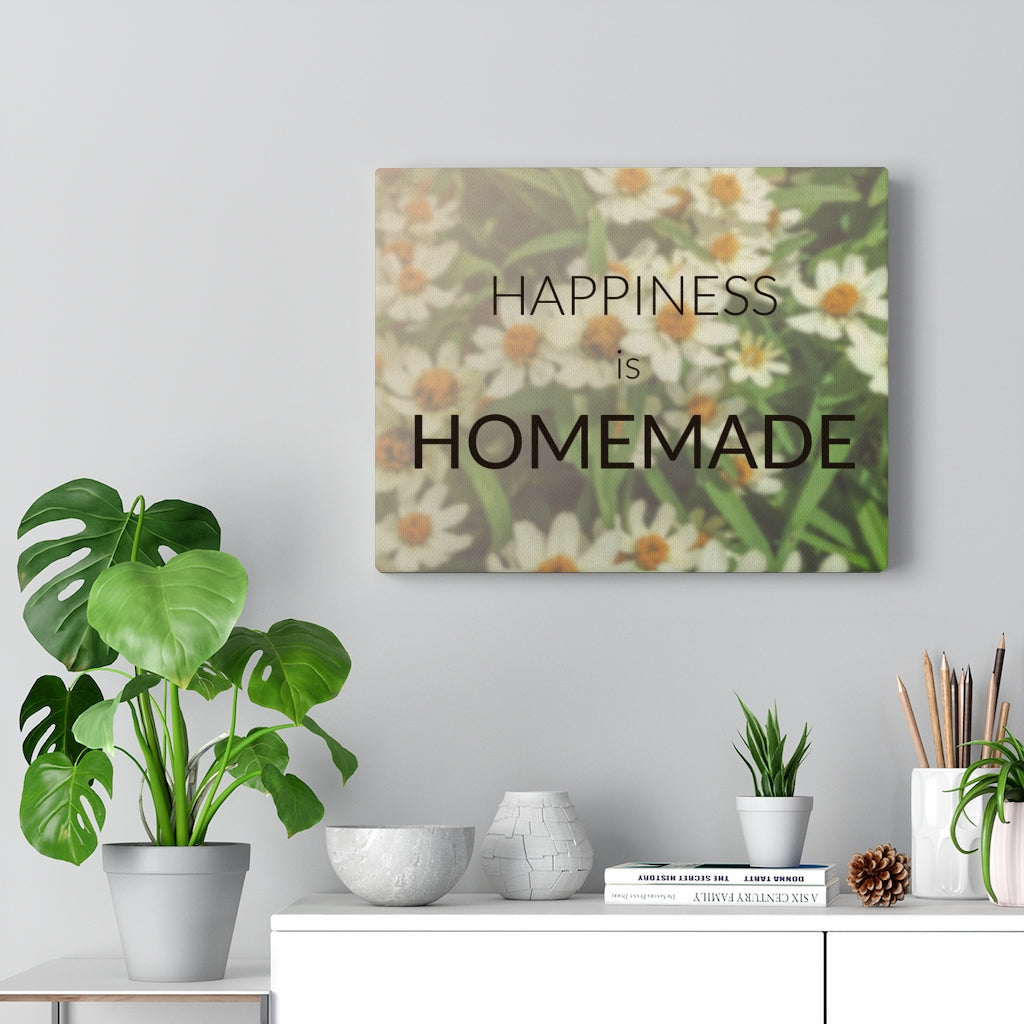 Scripture Walls Inspirational Wall Art Happiness Is Homemade Motivational Print Ready to Hang Artwork Unframed-Express Your Love Gifts