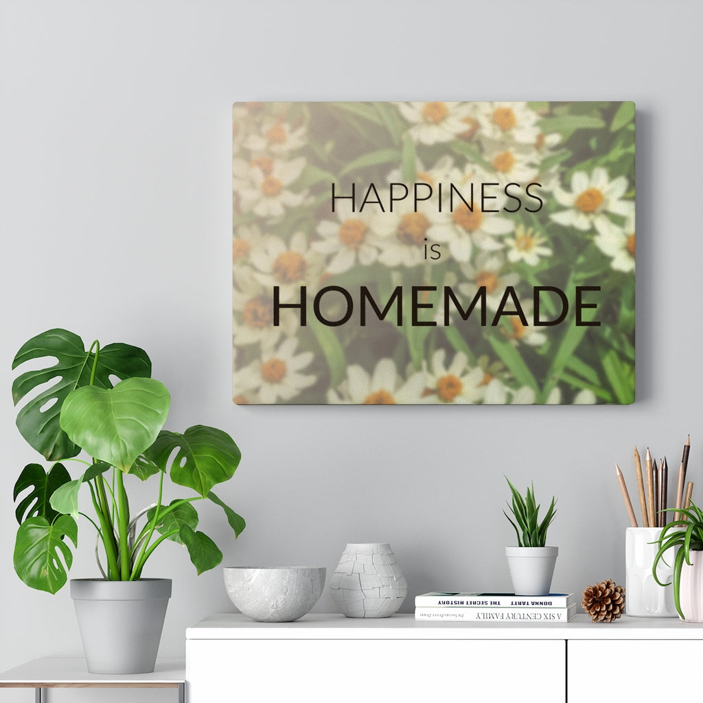 Scripture Walls Inspirational Wall Art Happiness Is Homemade Motivational Print Ready to Hang Artwork Unframed-Express Your Love Gifts