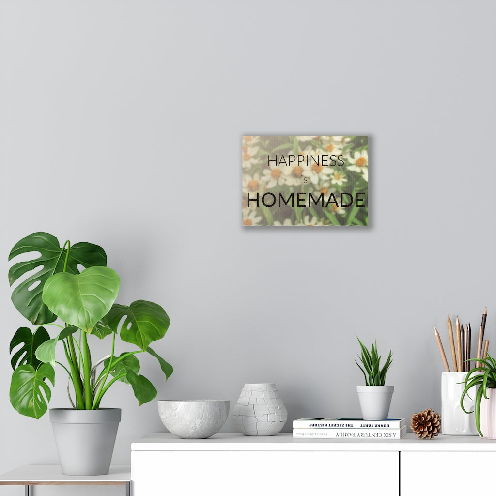 Scripture Walls Inspirational Wall Art Happiness Is Homemade Motivational Print Ready to Hang Artwork Unframed-Express Your Love Gifts
