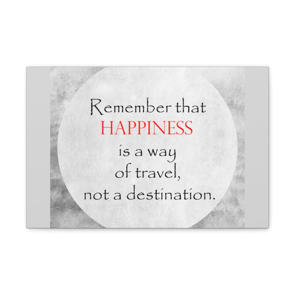 Scripture Walls Inspirational Wall Art Happiness of Travel Motivation Wall Decor for Home Office Gym Inspiring Success Quote Print Ready to Hang Unframed-Express Your Love Gifts