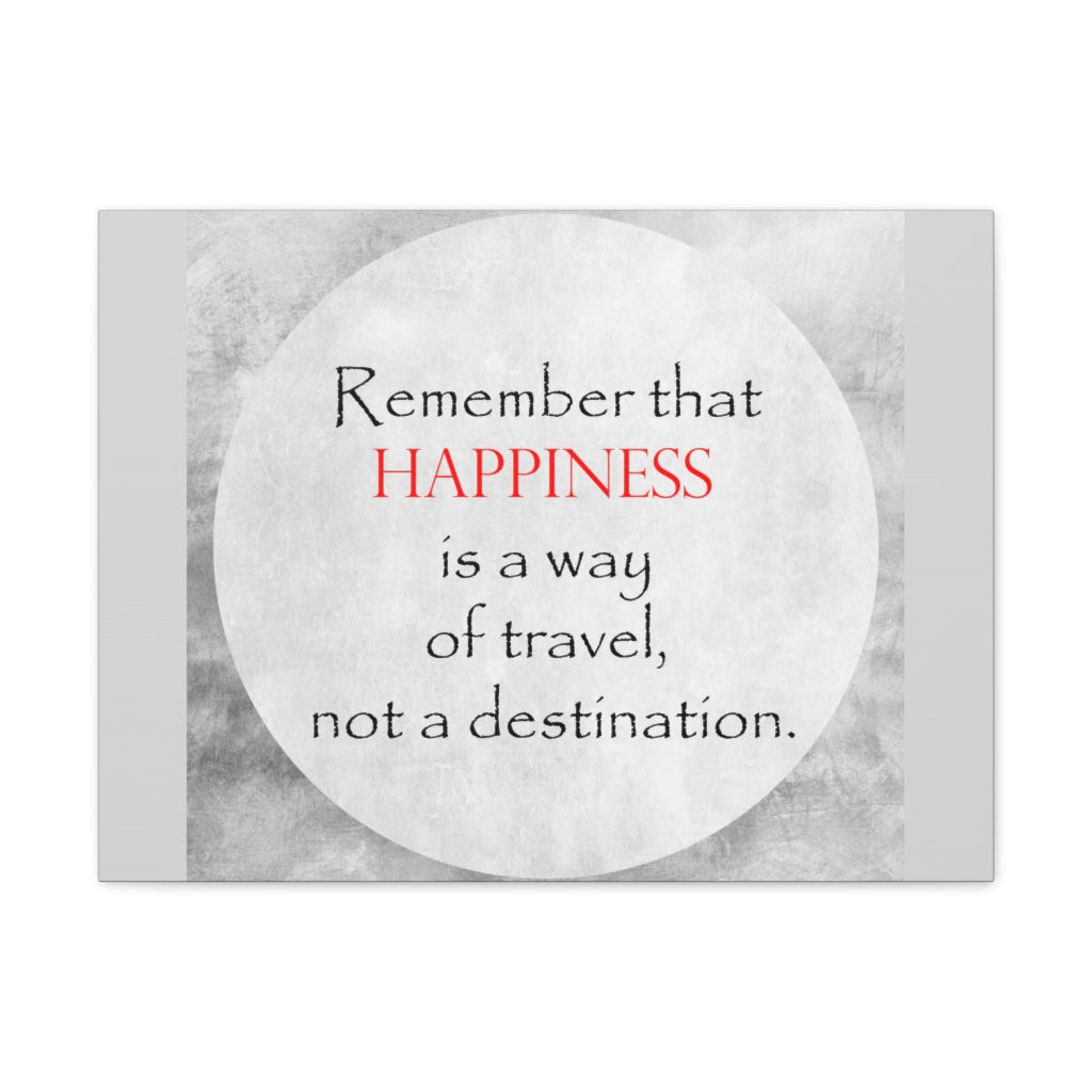 Scripture Walls Inspirational Wall Art Happiness of Travel Motivation Wall Decor for Home Office Gym Inspiring Success Quote Print Ready to Hang Unframed-Express Your Love Gifts