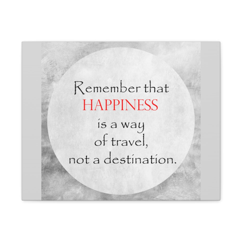 Scripture Walls Inspirational Wall Art Happiness of Travel Motivation Wall Decor for Home Office Gym Inspiring Success Quote Print Ready to Hang Unframed-Express Your Love Gifts