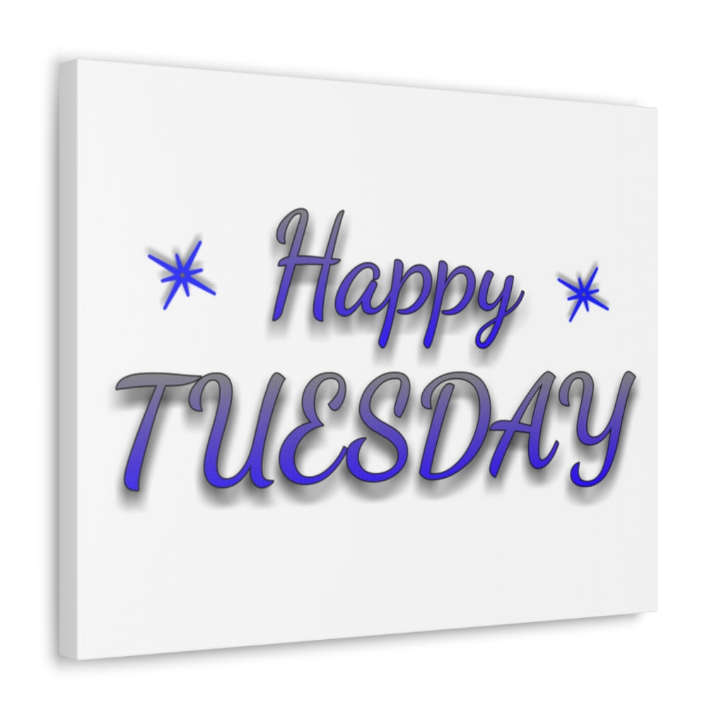 Scripture Walls Inspirational Wall Art Happy Tuesday Motivation Wall Decor for Home Office Gym Inspiring Success Quote Print Ready to Hang Unframed-Express Your Love Gifts