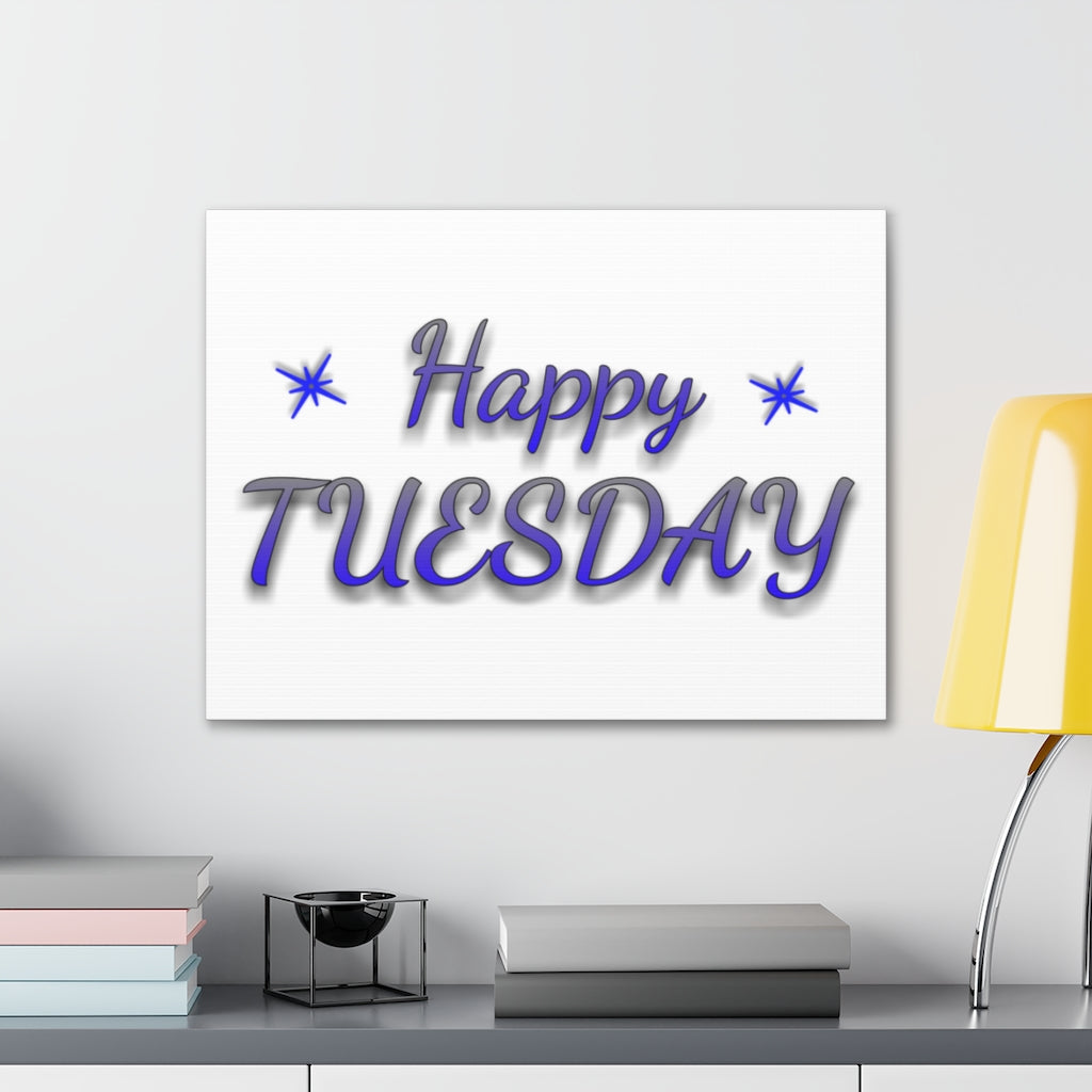 Scripture Walls Inspirational Wall Art Happy Tuesday Motivation Wall Decor for Home Office Gym Inspiring Success Quote Print Ready to Hang Unframed-Express Your Love Gifts