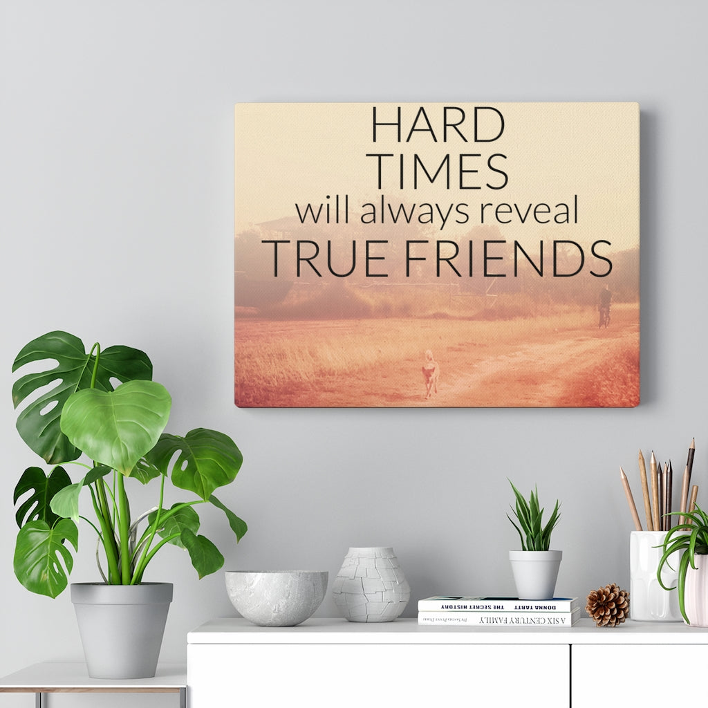 Scripture Walls Inspirational Wall Art Hard Times Will Always Reveal Motivational Print Ready to Hang Artwork Unframed-Express Your Love Gifts