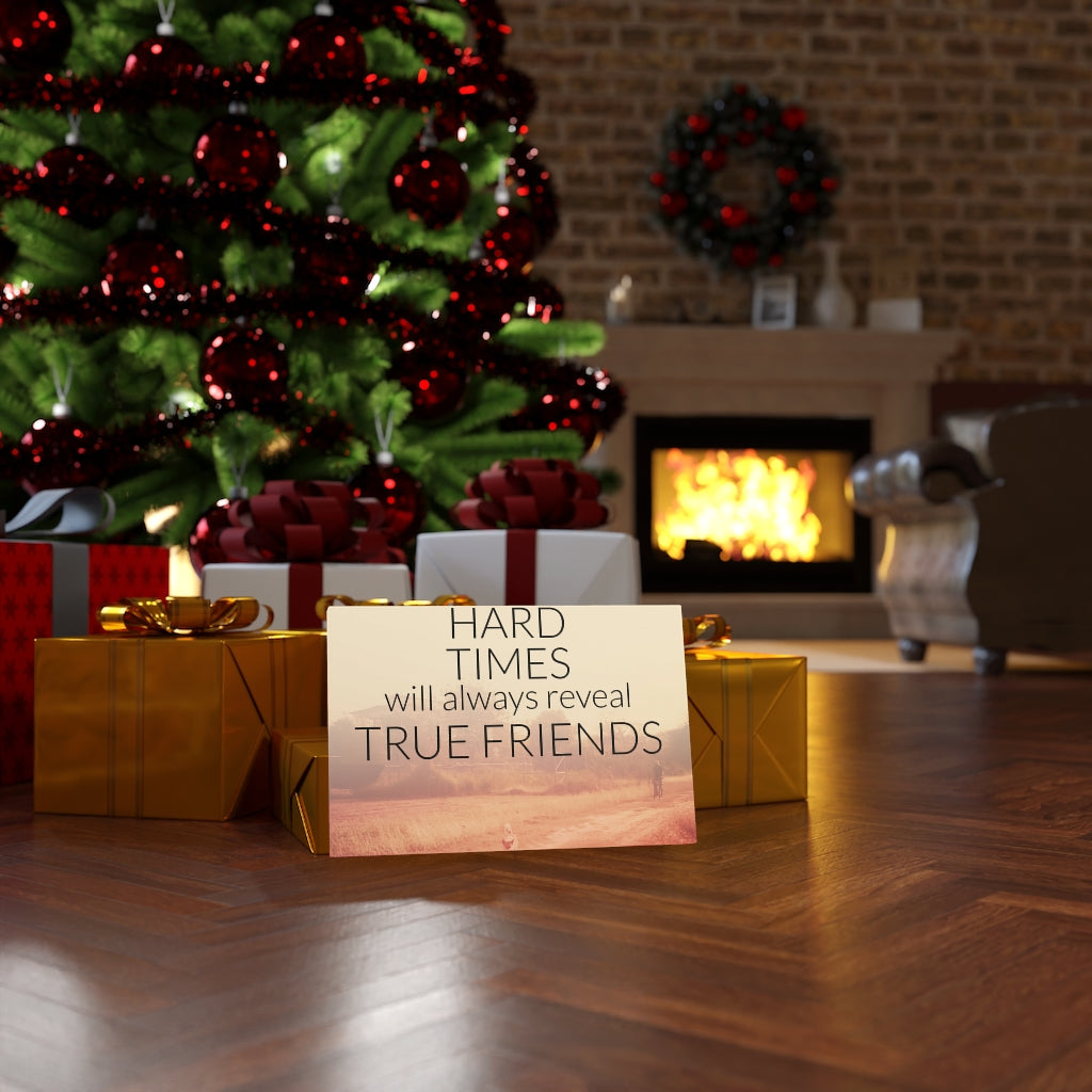 Scripture Walls Inspirational Wall Art Hard Times Will Always Reveal Motivational Print Ready to Hang Artwork Unframed-Express Your Love Gifts