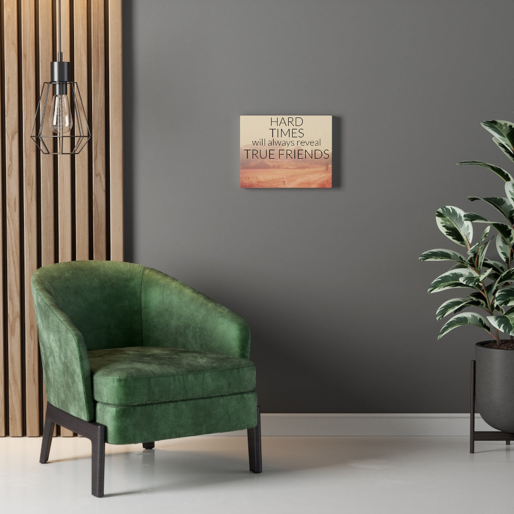 Scripture Walls Inspirational Wall Art Hard Times Will Always Reveal Motivational Print Ready to Hang Artwork Unframed-Express Your Love Gifts