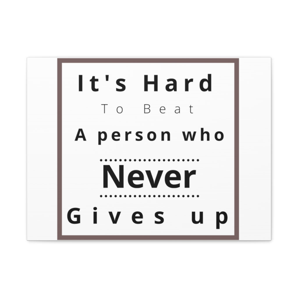 Scripture Walls Inspirational Wall Art Hard To Beat Person Motivation Wall Decor for Home Office Gym Inspiring Success Quote Print Ready to Hang Unframed-Express Your Love Gifts