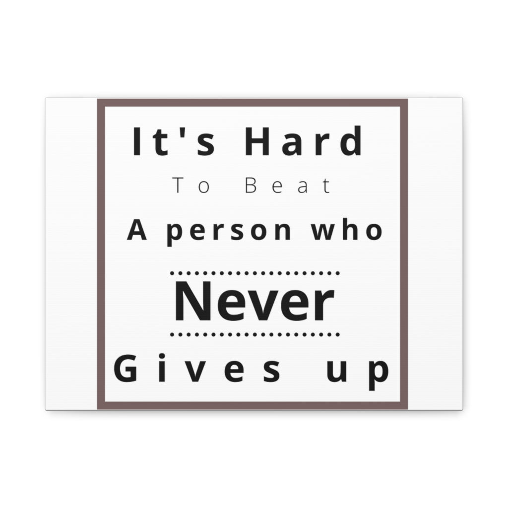 Scripture Walls Inspirational Wall Art Hard To Beat Person Motivation Wall Decor for Home Office Gym Inspiring Success Quote Print Ready to Hang Unframed-Express Your Love Gifts