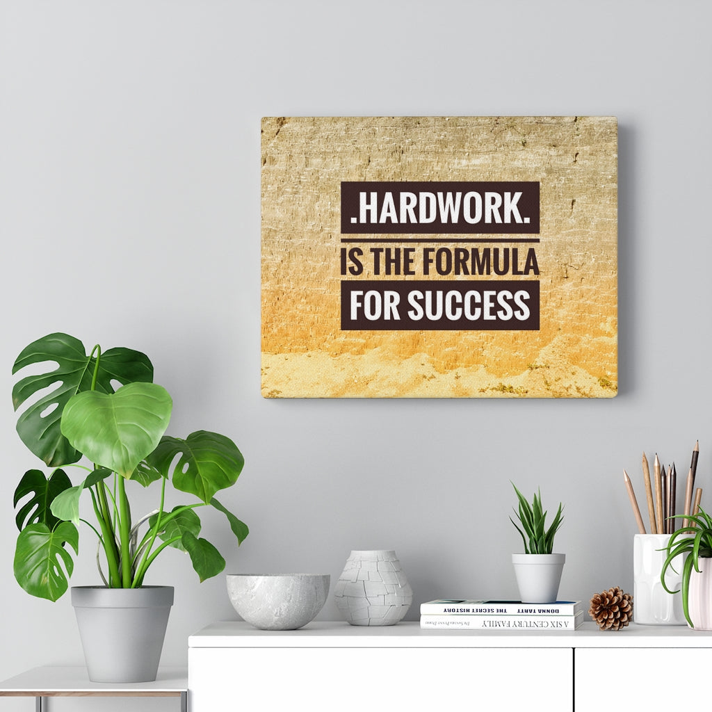 Scripture Walls Inspirational Wall Art Hard Work Is The Formula For Success Motivational Print Ready to Hang Artwork Unframed-Express Your Love Gifts