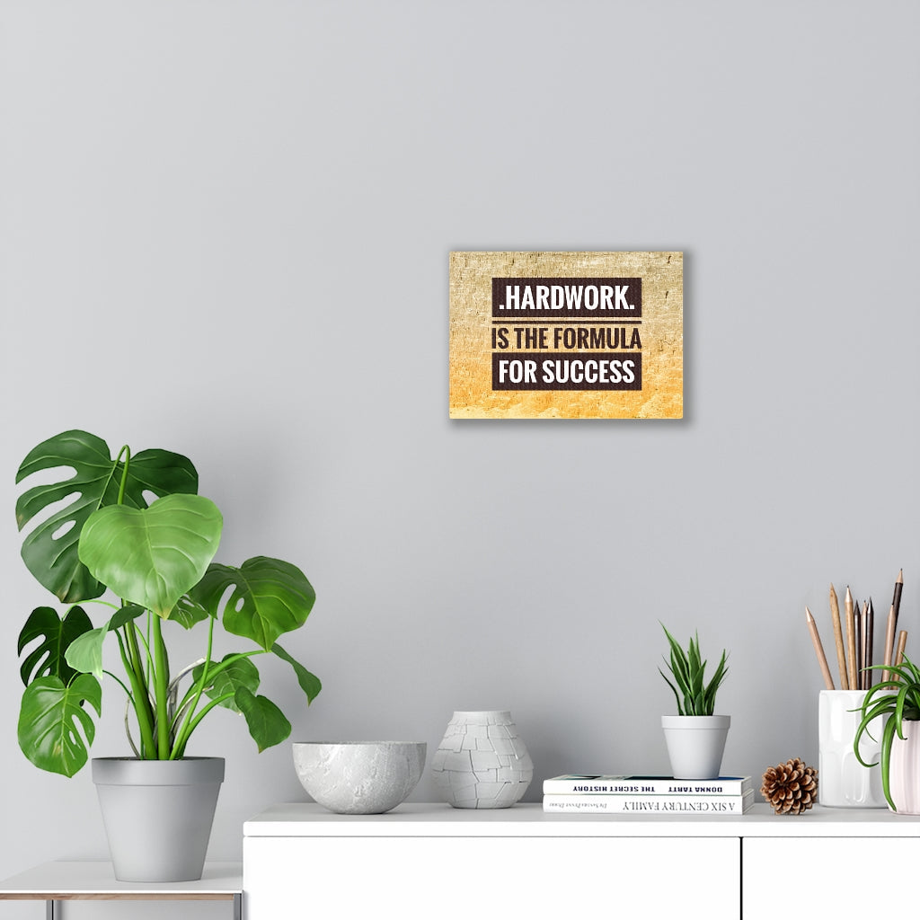 Scripture Walls Inspirational Wall Art Hard Work Is The Formula For Success Motivational Print Ready to Hang Artwork Unframed-Express Your Love Gifts