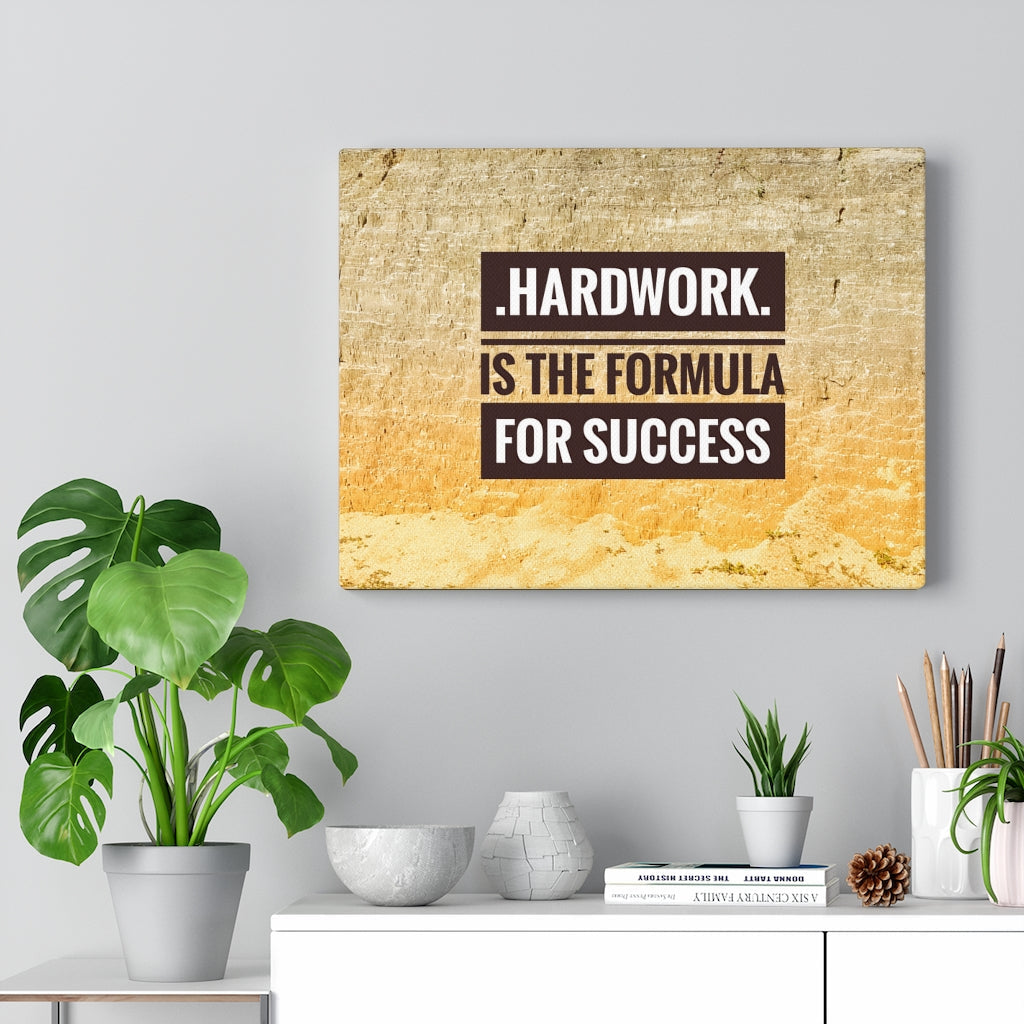 Scripture Walls Inspirational Wall Art Hard Work Is The Formula For Success Motivational Print Ready to Hang Artwork Unframed-Express Your Love Gifts