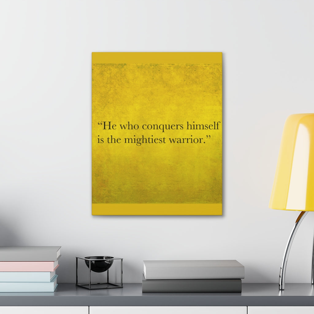 Scripture Walls Inspirational Wall Art He Is The Mightiest Warrior Motivation Wall Decor for Home Office Gym Inspiring Success Quote Print Ready to Hang Unframed-Express Your Love Gifts