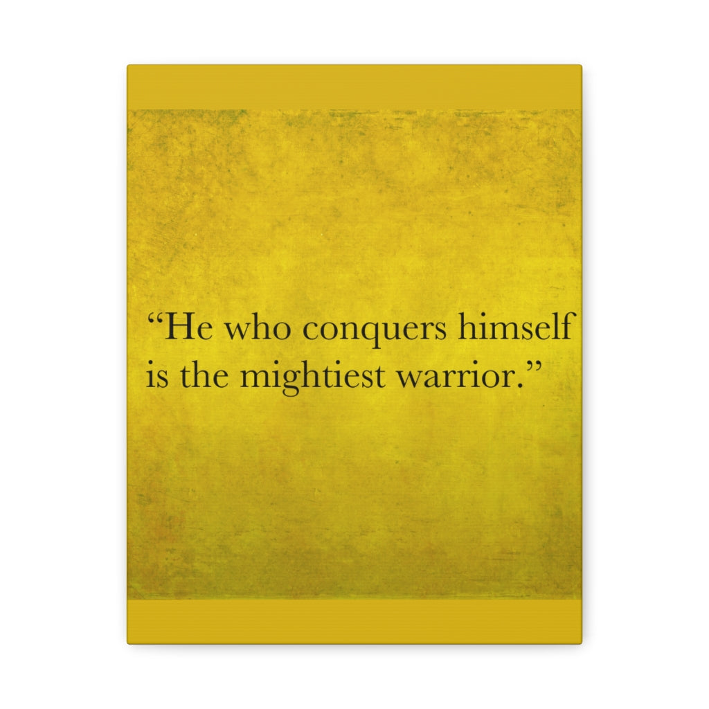 Scripture Walls Inspirational Wall Art He Is The Mightiest Warrior Motivation Wall Decor for Home Office Gym Inspiring Success Quote Print Ready to Hang Unframed-Express Your Love Gifts