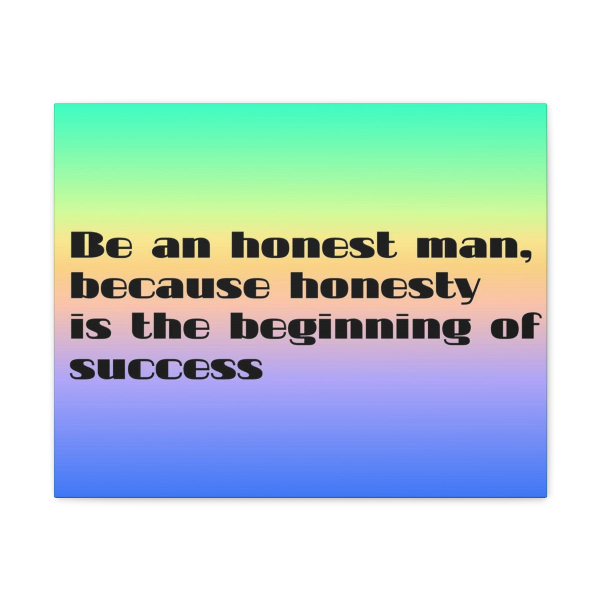 Scripture Walls Inspirational Wall Art Honesty Is Beginning Of Success Motivation Wall Decor for Home Office Gym Inspiring Success Quote Print Ready to Hang Unframed-Express Your Love Gifts