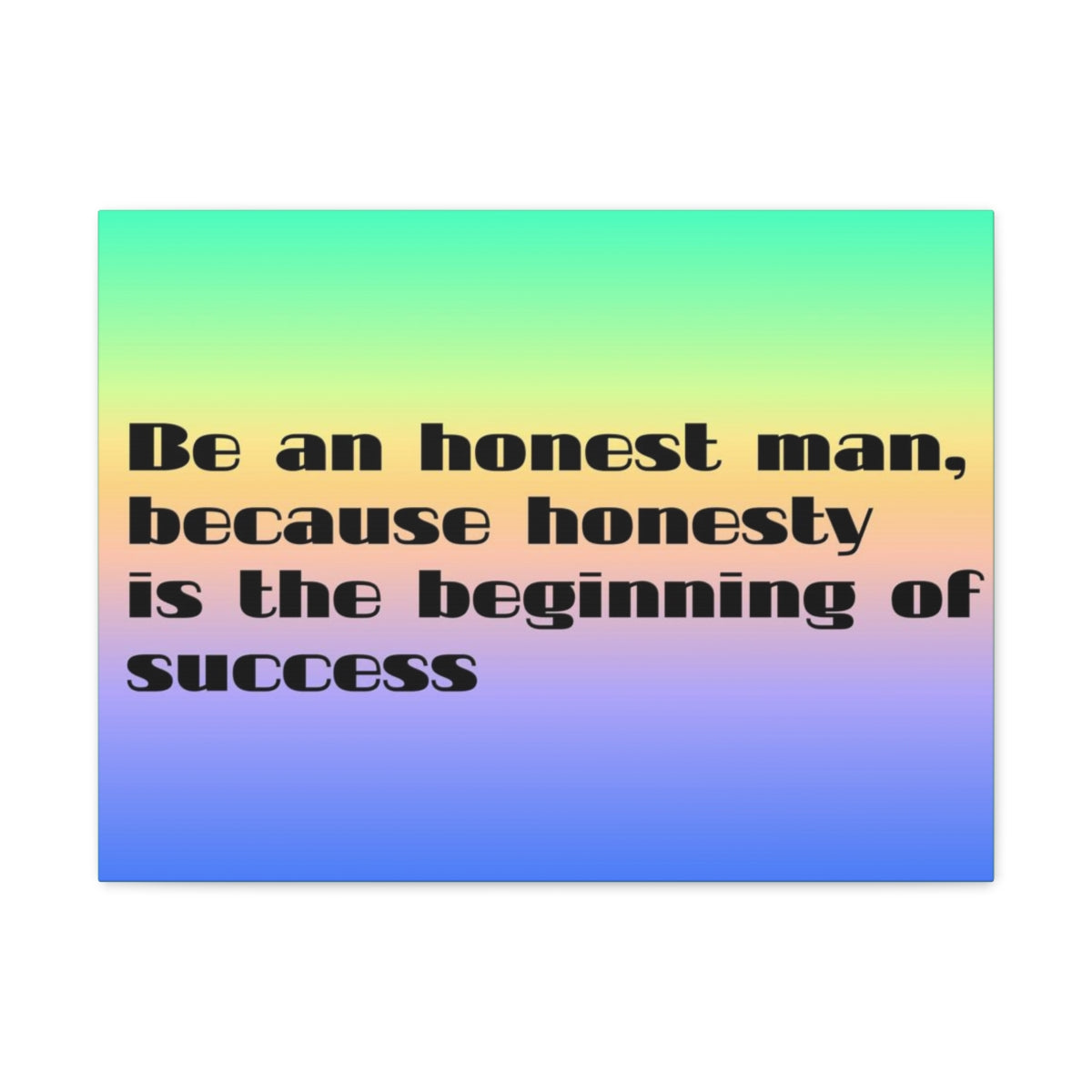 Scripture Walls Inspirational Wall Art Honesty Is Beginning Of Success Motivation Wall Decor for Home Office Gym Inspiring Success Quote Print Ready to Hang Unframed-Express Your Love Gifts