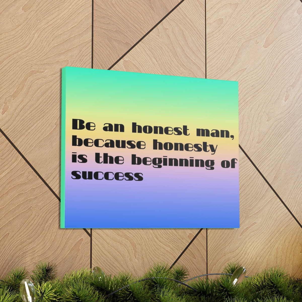 Scripture Walls Inspirational Wall Art Honesty Is Beginning Of Success Motivation Wall Decor for Home Office Gym Inspiring Success Quote Print Ready to Hang Unframed-Express Your Love Gifts