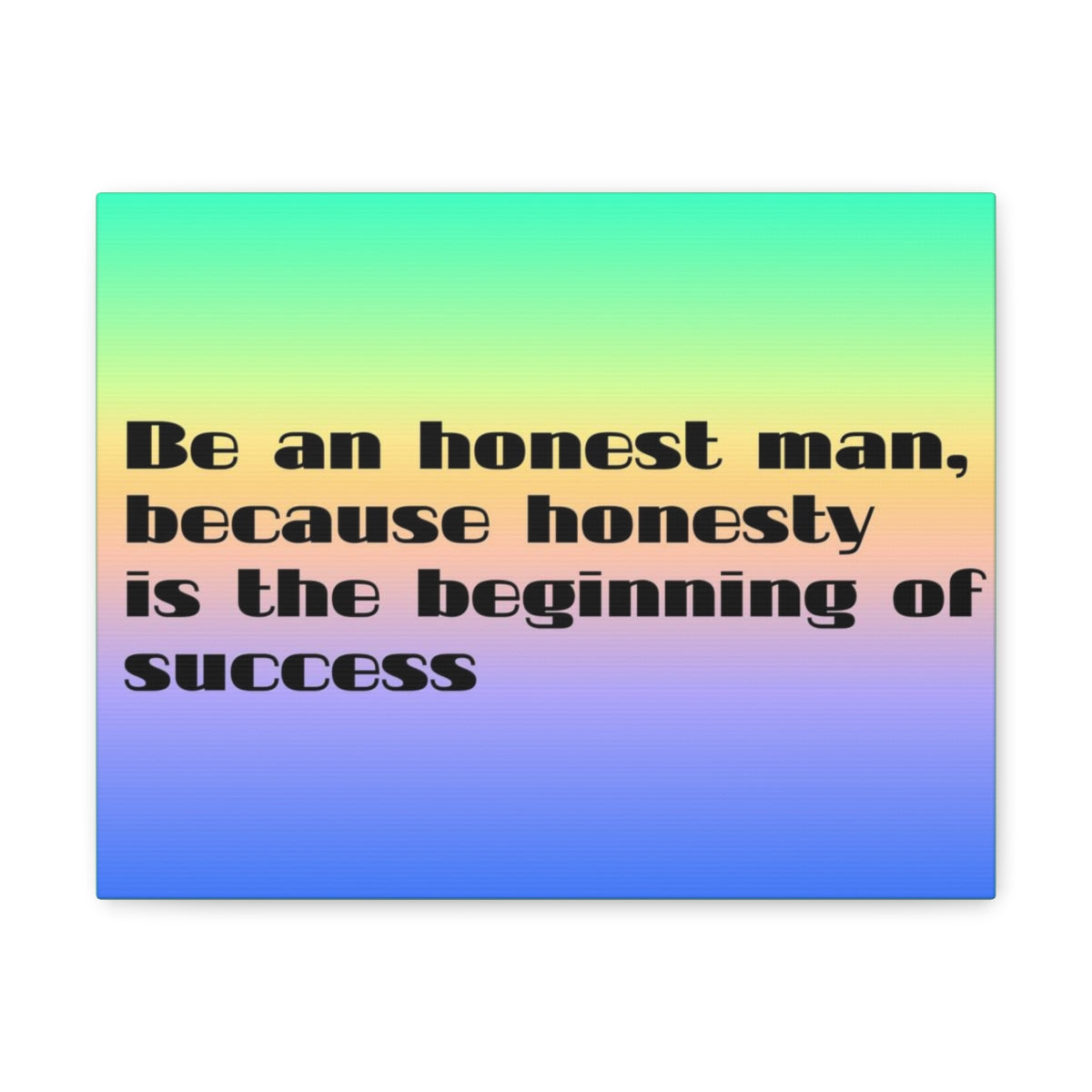 Scripture Walls Inspirational Wall Art Honesty Is Beginning Of Success Motivation Wall Decor for Home Office Gym Inspiring Success Quote Print Ready to Hang Unframed-Express Your Love Gifts