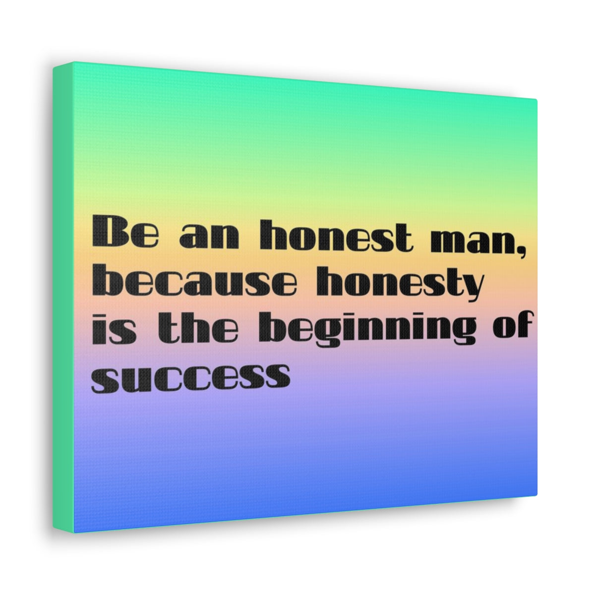 Scripture Walls Inspirational Wall Art Honesty Is Beginning Of Success Motivation Wall Decor for Home Office Gym Inspiring Success Quote Print Ready to Hang Unframed-Express Your Love Gifts