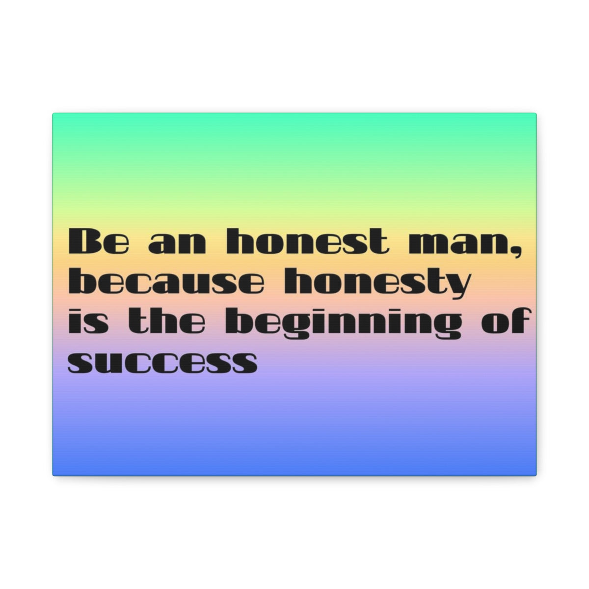 Scripture Walls Inspirational Wall Art Honesty Is Beginning Of Success Motivation Wall Decor for Home Office Gym Inspiring Success Quote Print Ready to Hang Unframed-Express Your Love Gifts