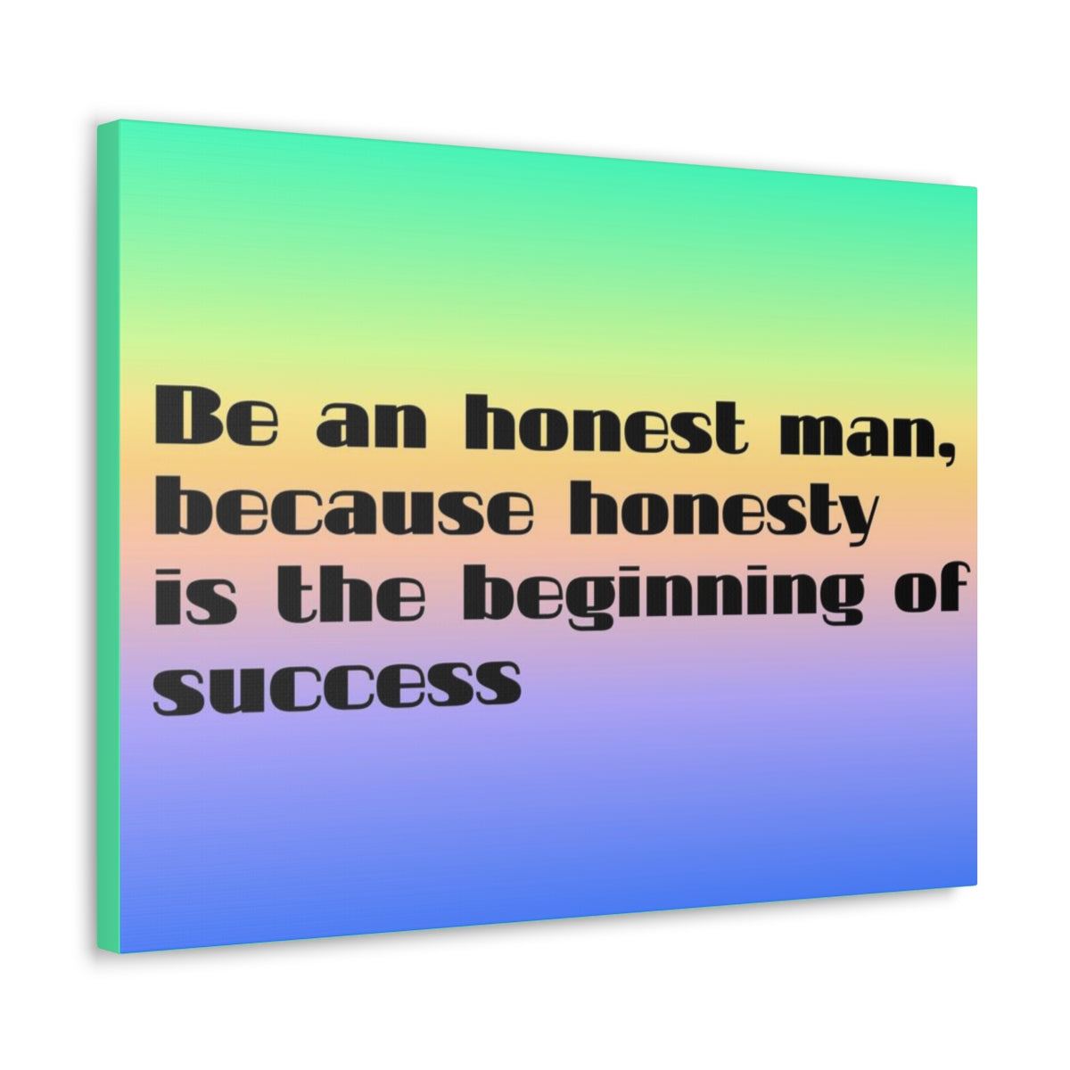 Scripture Walls Inspirational Wall Art Honesty Is Beginning Of Success Motivation Wall Decor for Home Office Gym Inspiring Success Quote Print Ready to Hang Unframed-Express Your Love Gifts