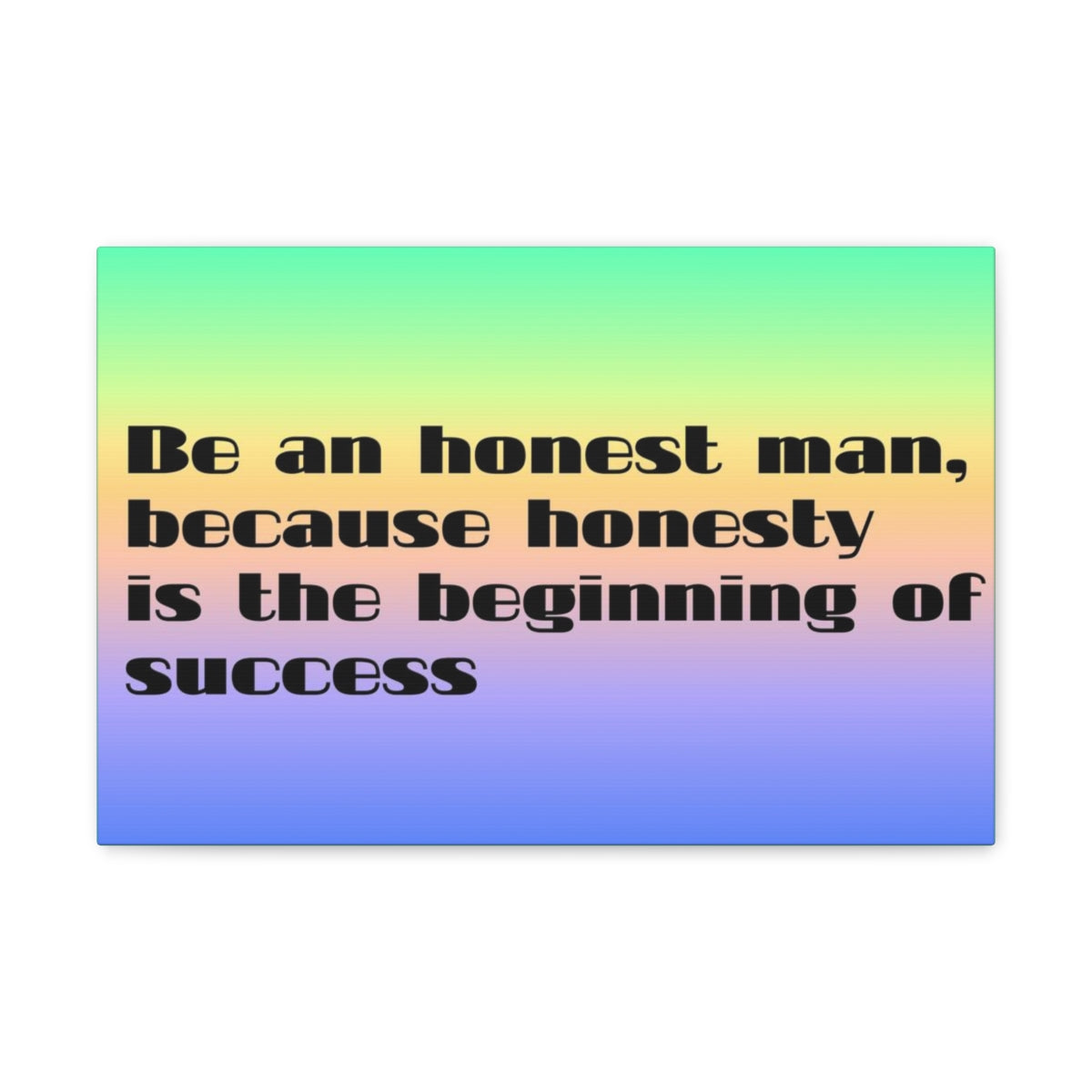 Scripture Walls Inspirational Wall Art Honesty Is Beginning Of Success Motivation Wall Decor for Home Office Gym Inspiring Success Quote Print Ready to Hang Unframed-Express Your Love Gifts