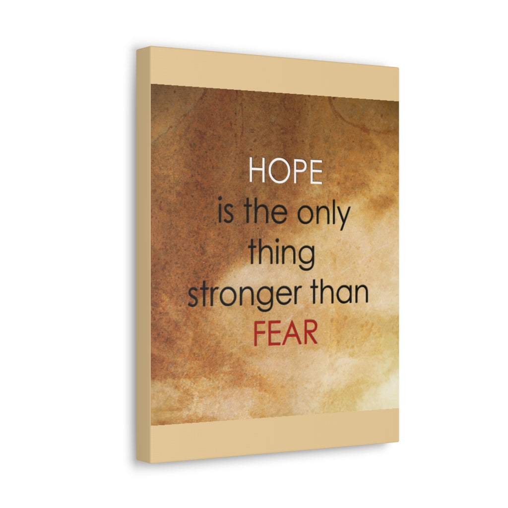 Scripture Walls Inspirational Wall Art Hope Stronger Than Fear Motivation Wall Decor for Home Office Gym Inspiring Success Quote Print Ready to Hang Unframed-Express Your Love Gifts