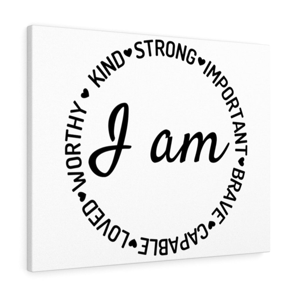 Scripture Walls Inspirational Wall Art I Am Wall Art Motivation Wall Decor for Home Office Gym Inspiring Success Quote Print Ready to Hang Unframed-Express Your Love Gifts