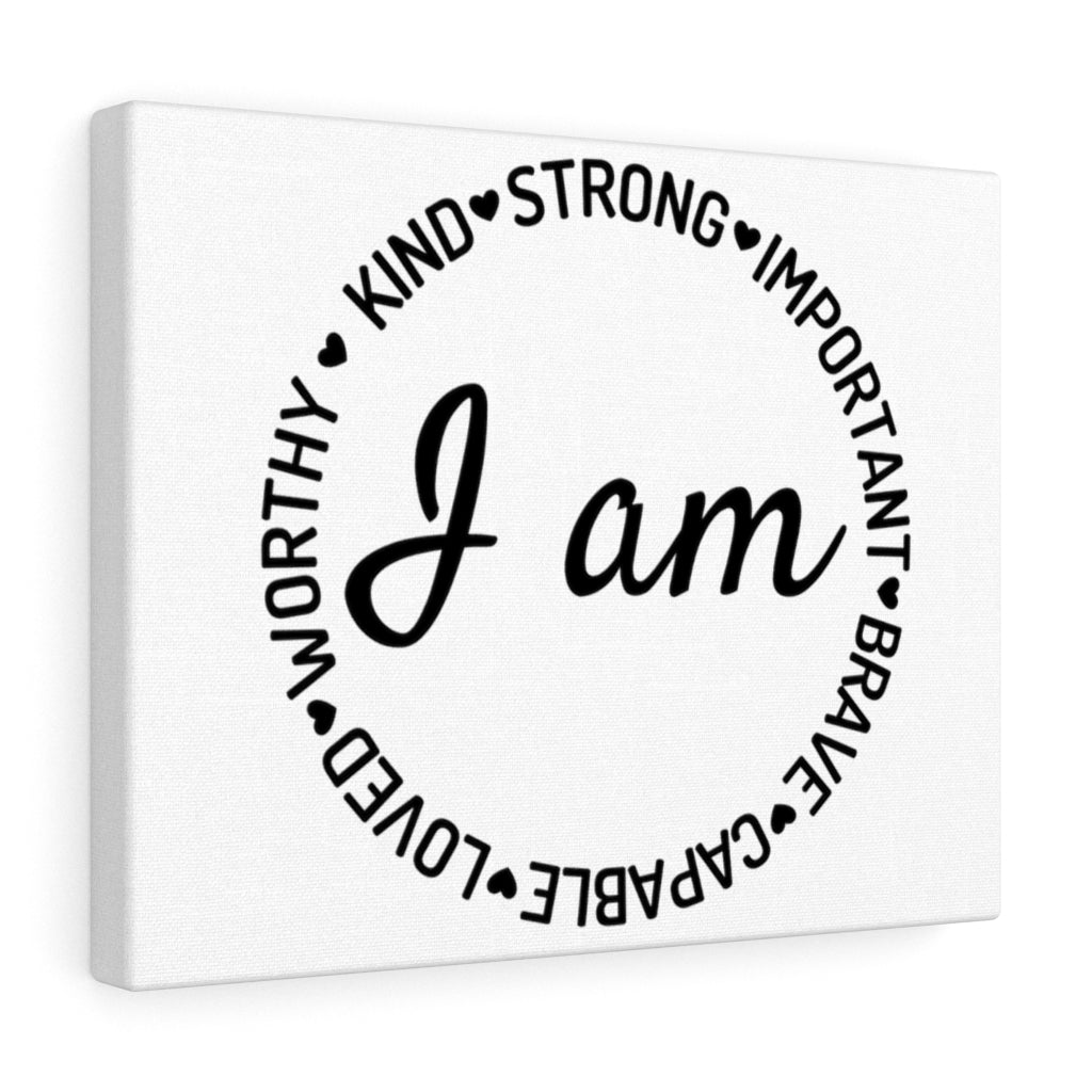 Scripture Walls Inspirational Wall Art I Am Wall Art Motivation Wall Decor for Home Office Gym Inspiring Success Quote Print Ready to Hang Unframed-Express Your Love Gifts