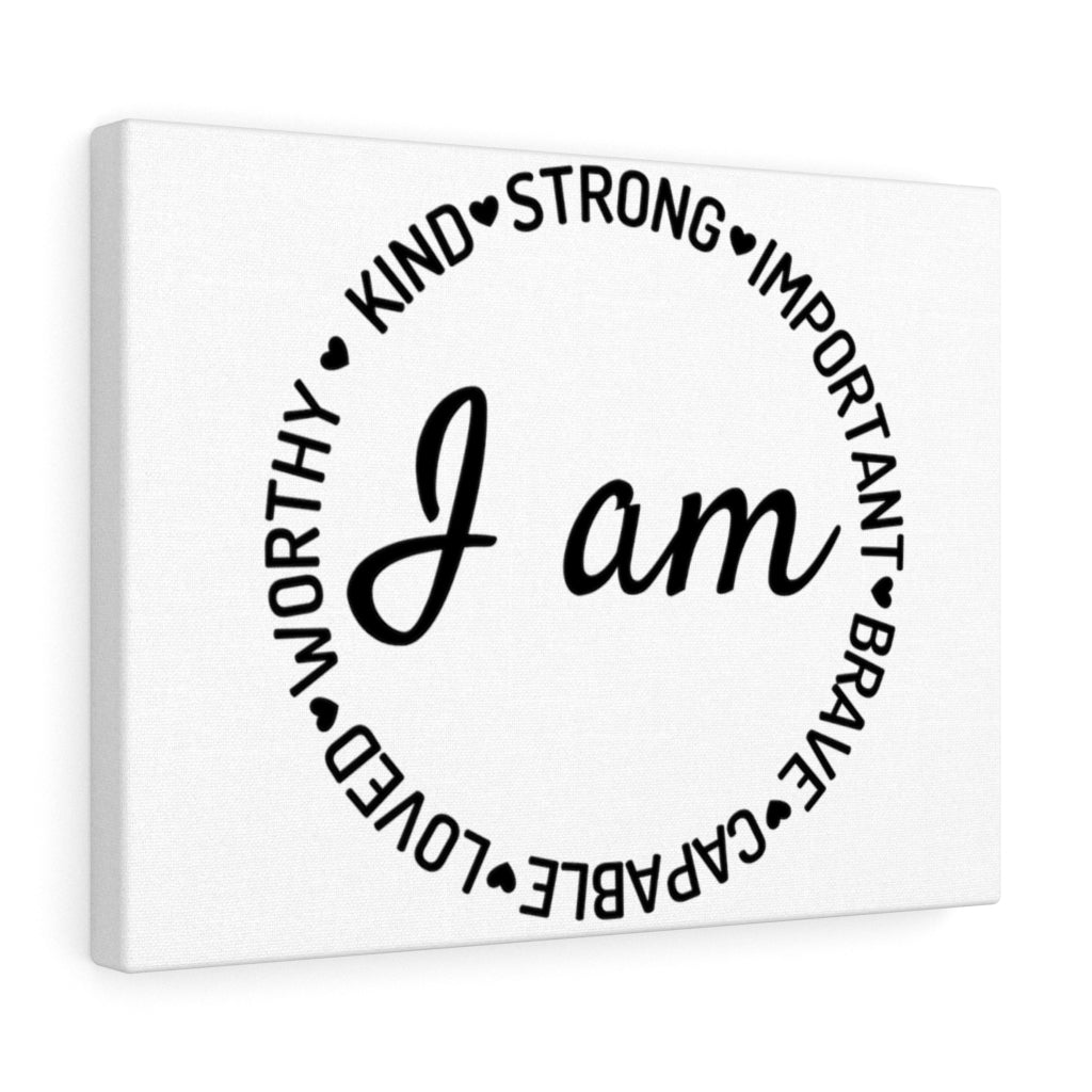 Scripture Walls Inspirational Wall Art I Am Wall Art Motivation Wall Decor for Home Office Gym Inspiring Success Quote Print Ready to Hang Unframed-Express Your Love Gifts