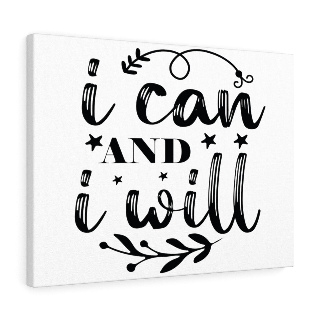 Scripture Walls Inspirational Wall Art I Can And I Will Wall Art Motivation Wall Decor for Home Office Gym Inspiring Success Quote Print Ready to Hang Unframed-Express Your Love Gifts