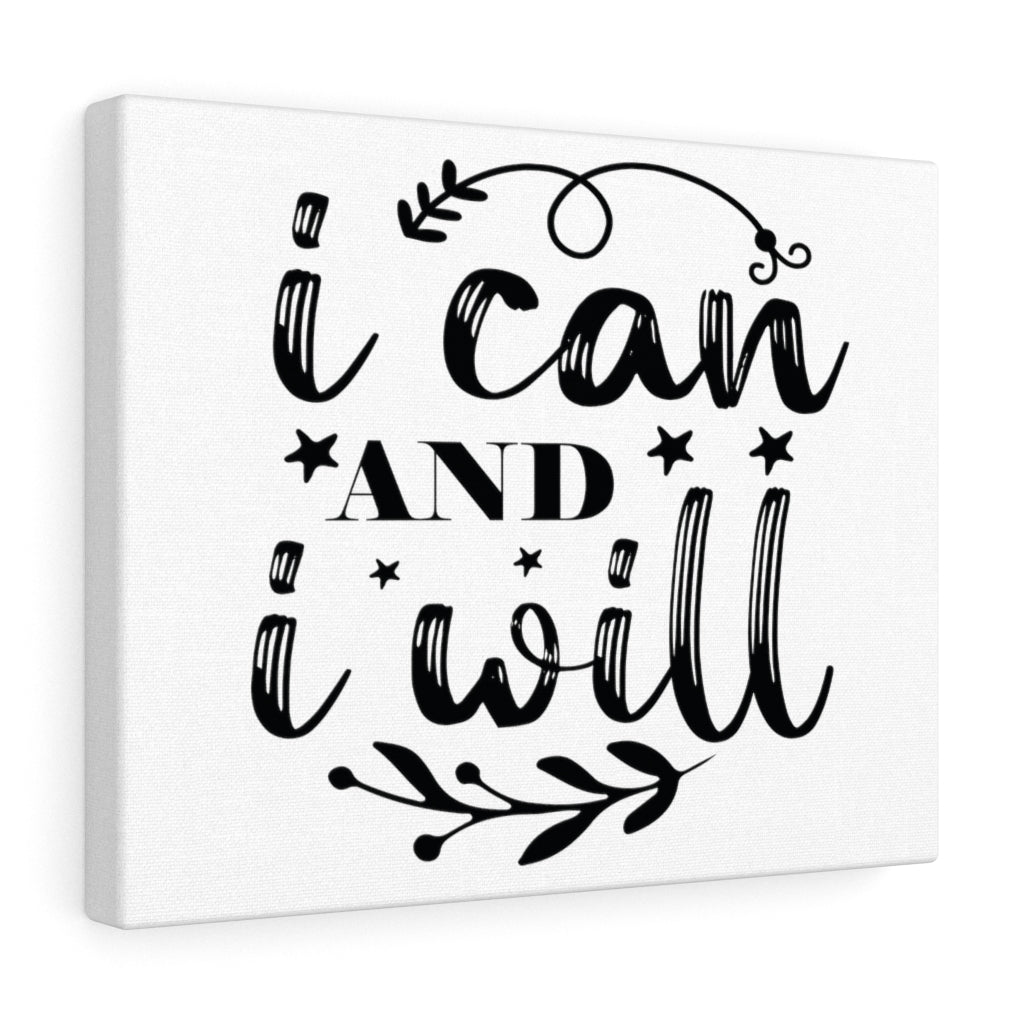 Scripture Walls Inspirational Wall Art I Can And I Will Wall Art Motivation Wall Decor for Home Office Gym Inspiring Success Quote Print Ready to Hang Unframed-Express Your Love Gifts
