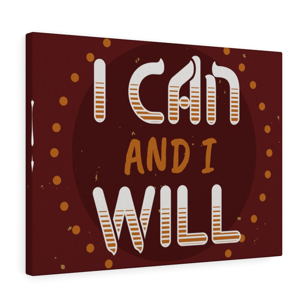 Scripture Walls Inspirational Wall Art I Can And I Will Wall Art Motivational Motto Inspiring Prints Artwork Decor Ready to Hang Unframed-Express Your Love Gifts
