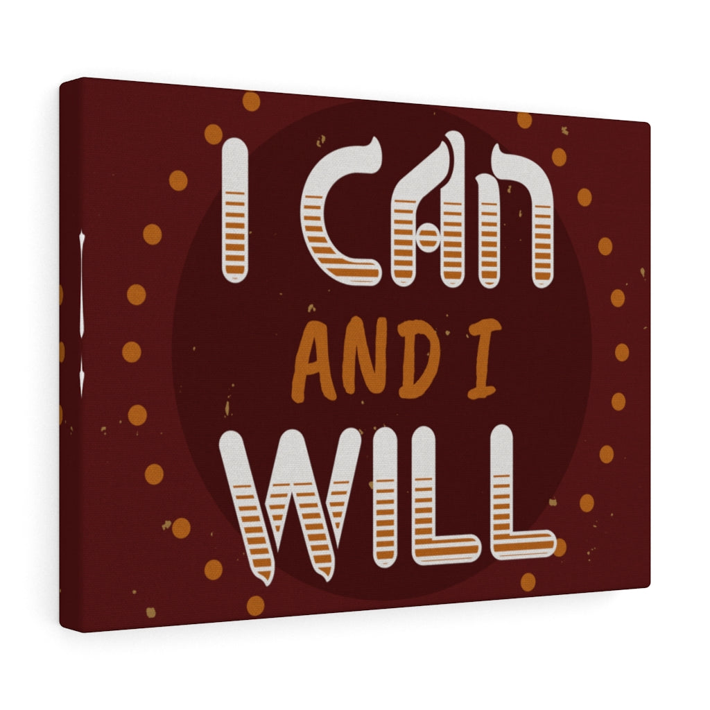 Scripture Walls Inspirational Wall Art I Can And I Will Wall Art Motivational Motto Inspiring Prints Artwork Decor Ready to Hang Unframed-Express Your Love Gifts